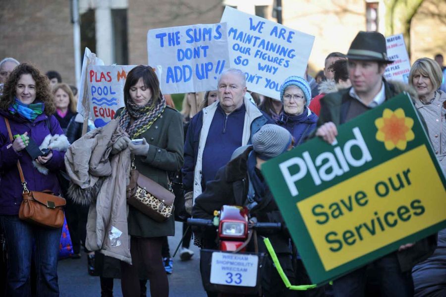 Plas Madoc protest